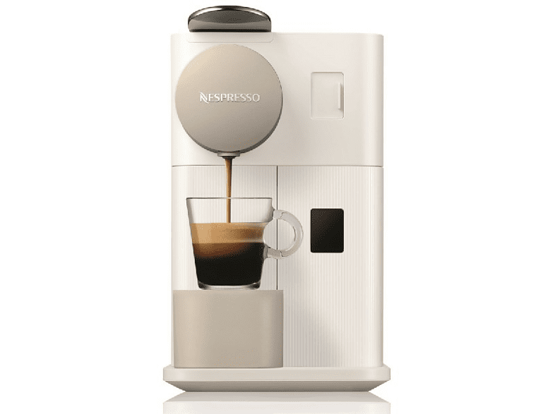 Cafetera de cápsulas - Nespresso® Lattissima One EN500.W, De Longhi, 19 bares, Jarra de leche, A++, Blanco