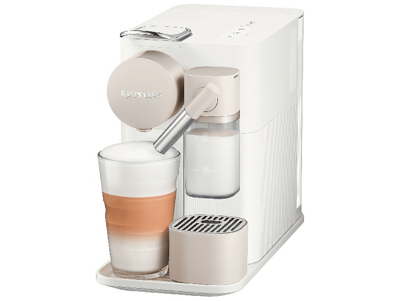 Cafetera de cápsulas - Nespresso® Lattissima One EN500.W, De Longhi, 19 bares, Jarra de leche, A++, Blanco