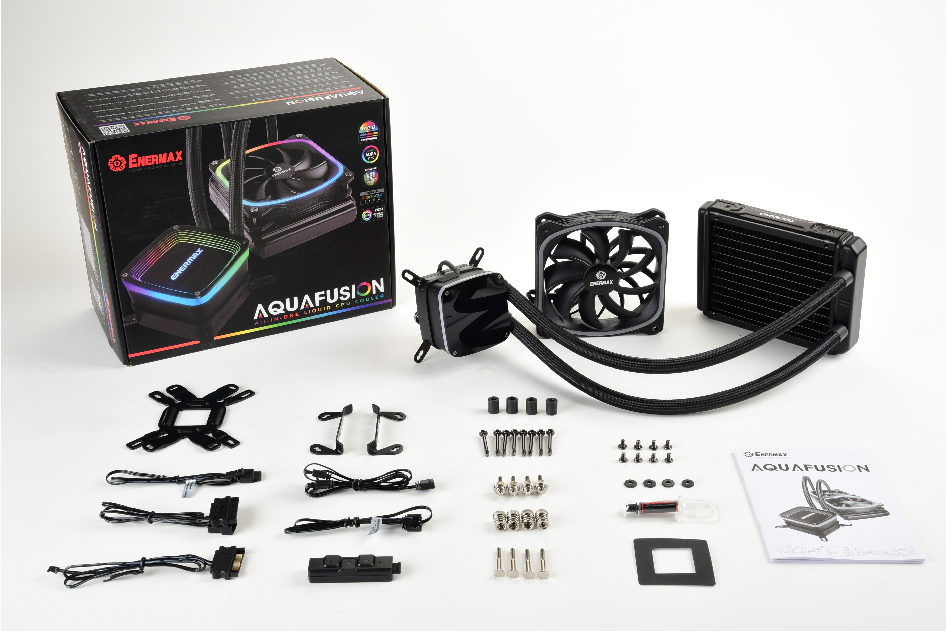 ENERMAX Aquafusion 120 RGB CPU Wasserkühlung, Schwarz