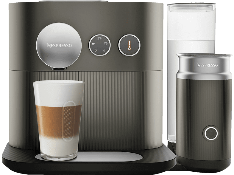 Cafetera de cápsulas - Nespresso De Longhi EN355.GAE EXPERT, Aeroccino, Bluetooth, 3 temperaturas