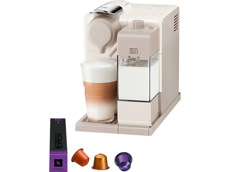 Cafetera de cápsulas - Nespresso De Longhi EN560.W Lattissima Touch, 19 bares, Depósito 0.9 L