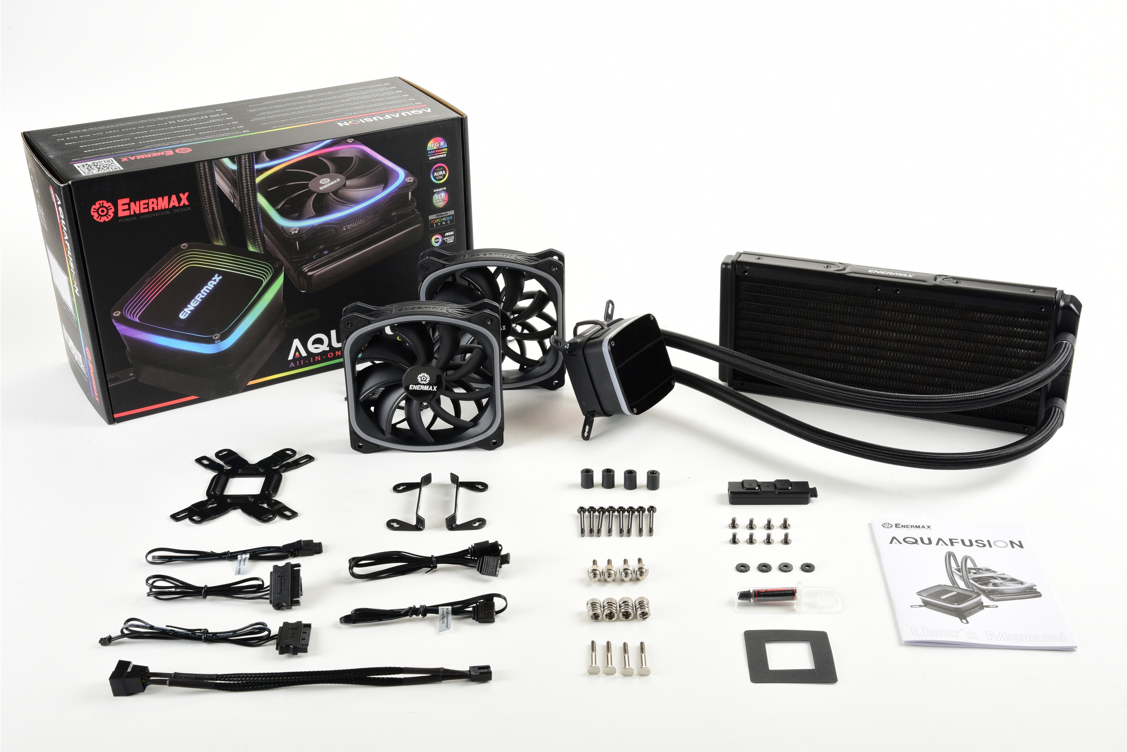 ENERMAX Aquafusion 240 RGB CPU Wasserkühlung, Schwarz