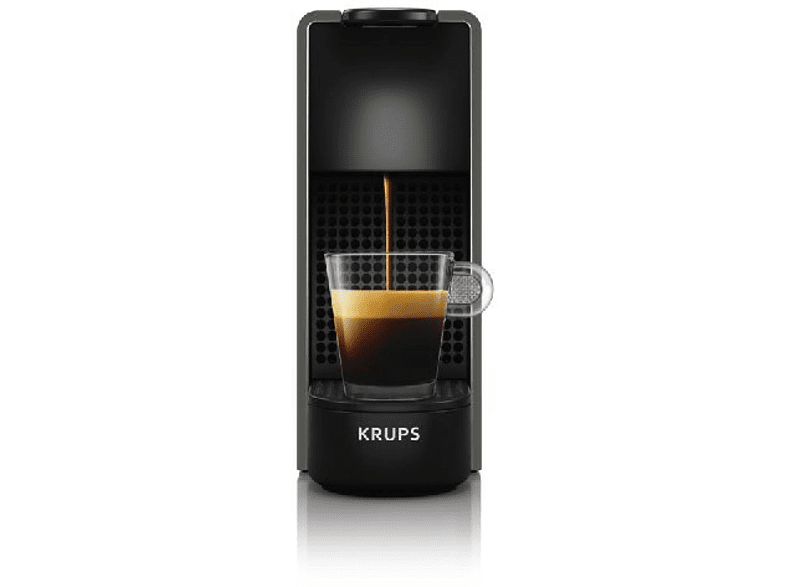 Cafetera de cápsulas - Nespresso® Krups XN110B Essenza Mini, 19 bares, Gris