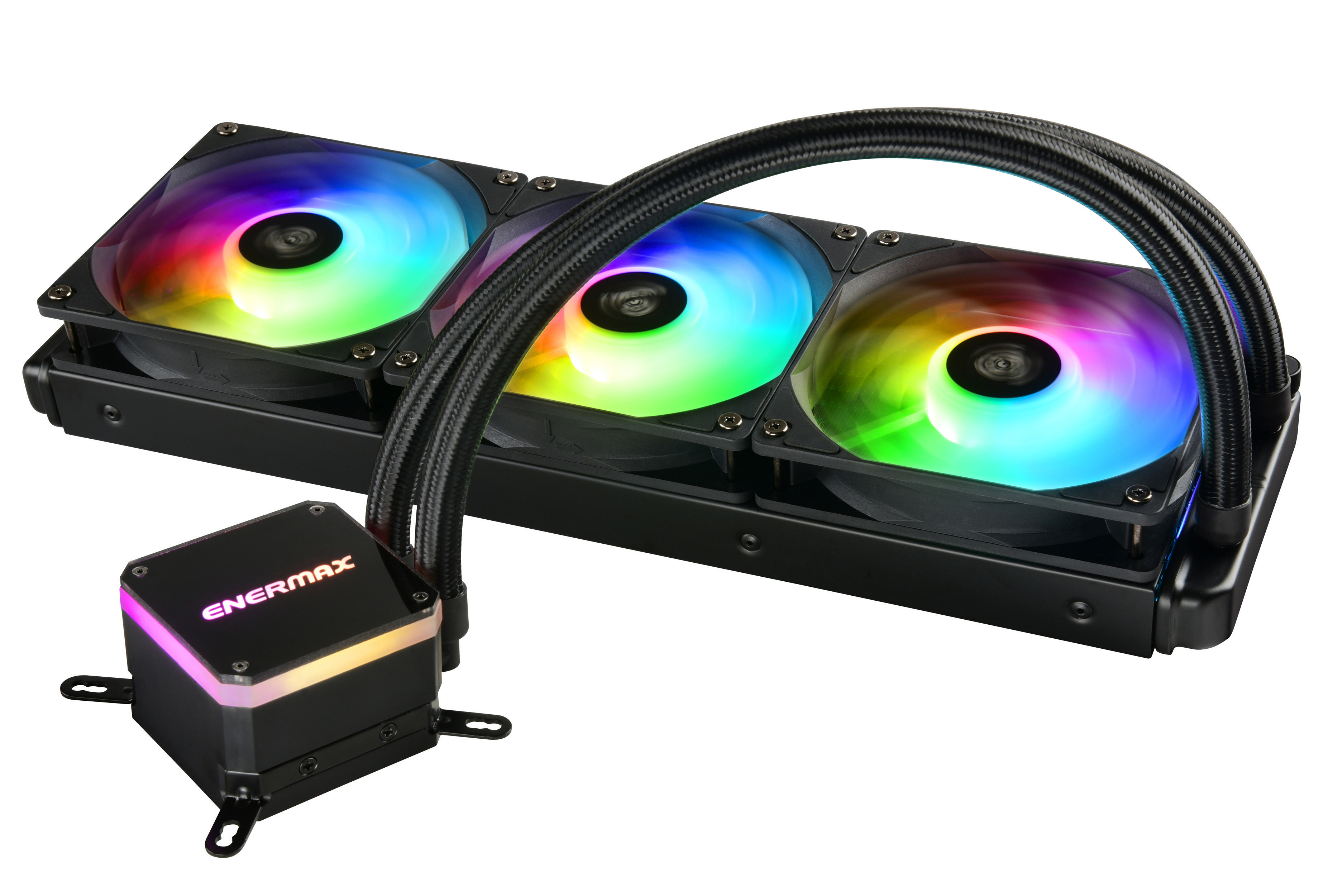 ENERMAX Liqmax III ARGB 360 Schwarz RGB CPU Wasserkühlung, Schwarz
