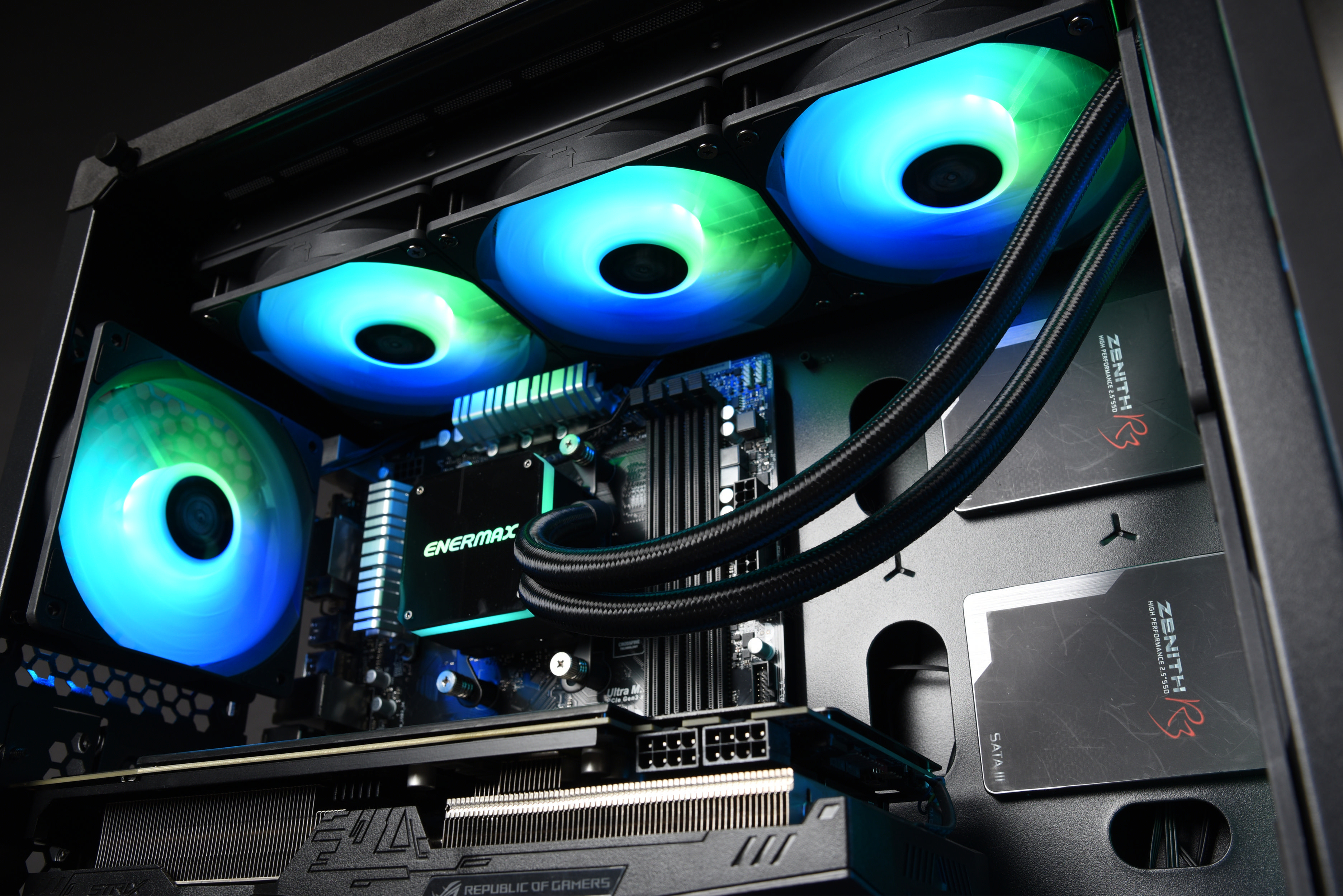 ENERMAX Liqmax III ARGB 360 Schwarz RGB CPU Wasserkühlung, Schwarz