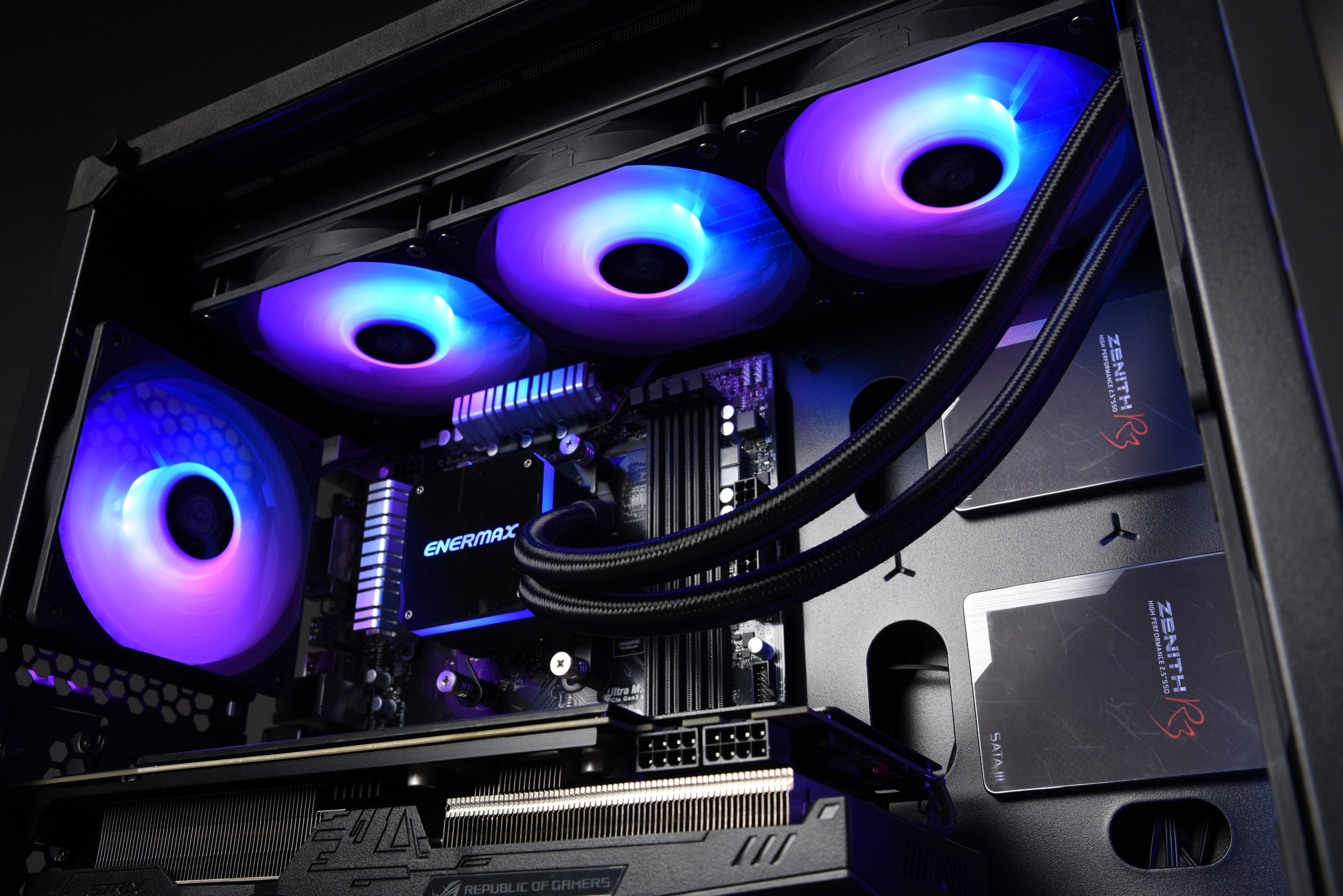 ENERMAX Liqmax III ARGB 360 Schwarz RGB CPU Wasserkühlung, Schwarz