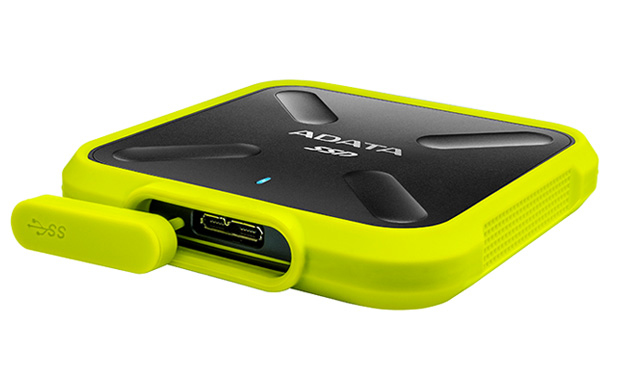 Disco duro - ASD700-1TU31-CYL, 1 TB, 2.5", microUSB, SSD, Amarillo