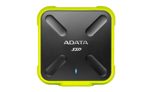 Disco duro - ASD700-1TU31-CYL, 1 TB, 2.5", microUSB, SSD, Amarillo