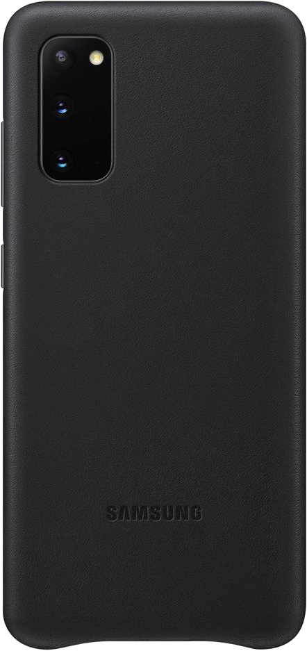 Fekete Samsung telefontok három kamerával és a Samsung logóval alul.