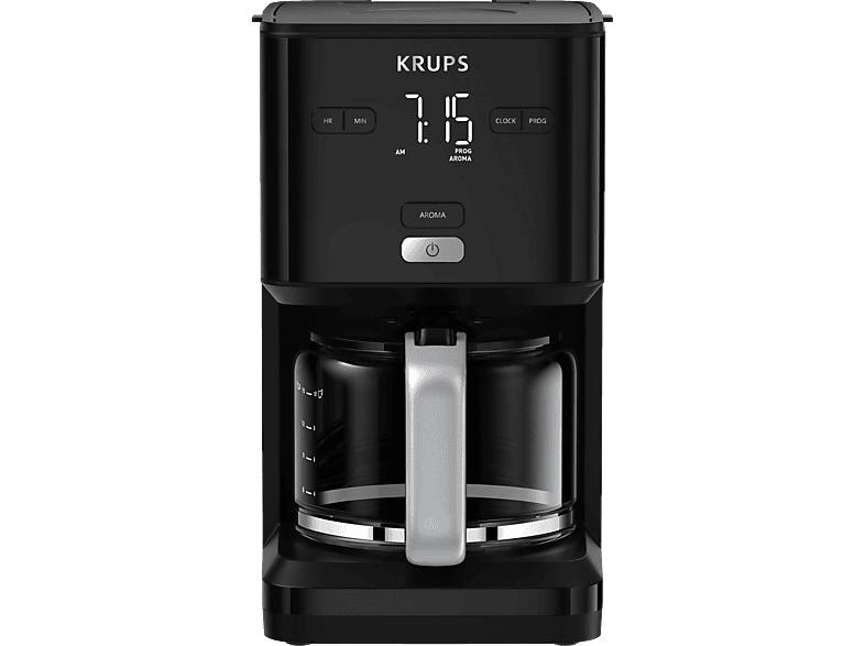 KRUPS KM6008 Smart\'n Light Hochglanz-Schwarz Kaffeemaschine