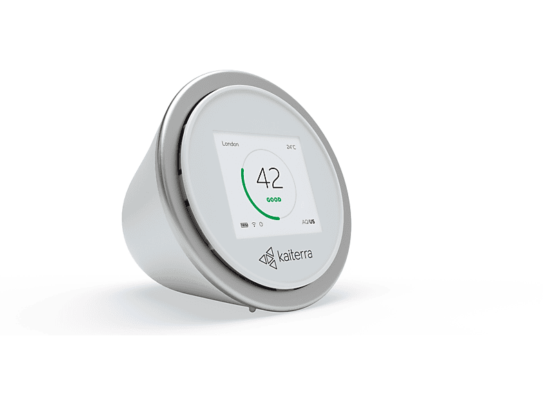 KAITERRA LE-200 Egg Luftmessgrät Silber/Grau (2,5 Watt, Raumgröße: 0 m³, K.A.)