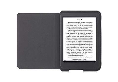 Funda eBook  Rakuten Kobo Nia SleepCover, Cuero artificial, Modo  Suspención Automático, Negro