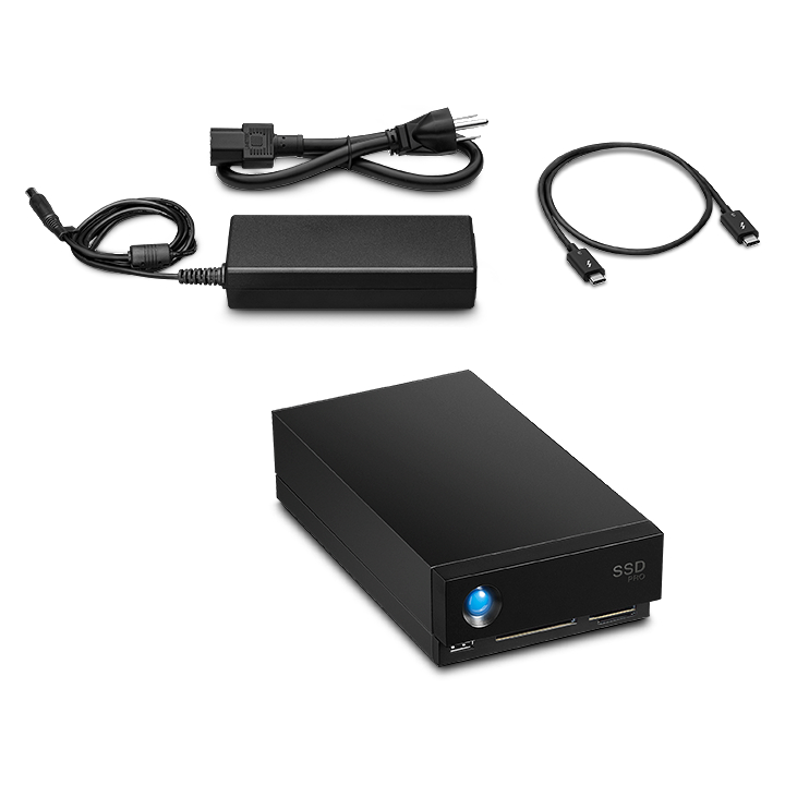 LACIE 2TB SSD NAS Gehäuse 1big Dock Pro Thunderbolt 3, Schwarz