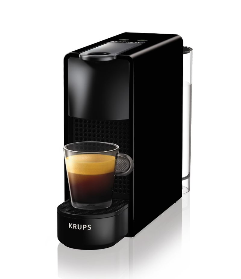 Cafetera de cápsulas - Nespresso® Krups XN1108 Essenza Mini, 19 bares, Negro