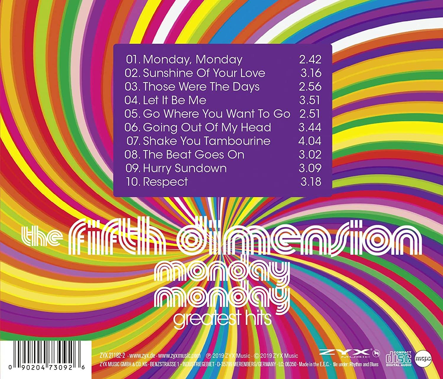 Fifth The - Hits (CD) Monday Monday-Greatest - Dimension