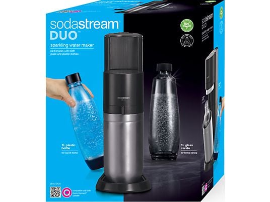 SODASTREAM Duo - Gasatori Acqua (Nero/Argento)