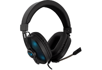 EWENT PL3321 Gaming RGB sztereo headset, USB és 3,5 mm csatlakozókkal, átalakító a játékkonzolokhoz