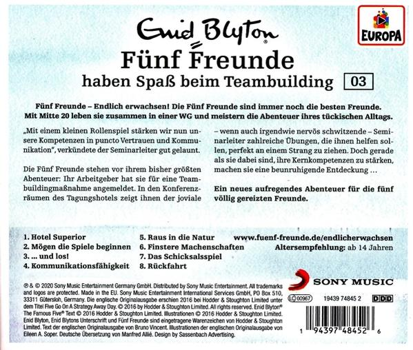 Das Cover einer deutschen Hörspiel-CD mit Text und einem Logo.