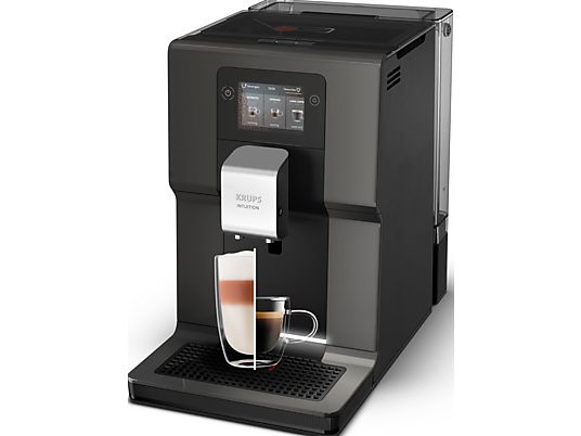 KRUPS EA872BCH Intuition Preference - Macchine da caffè completamente automatiche (Grigio/Nero)