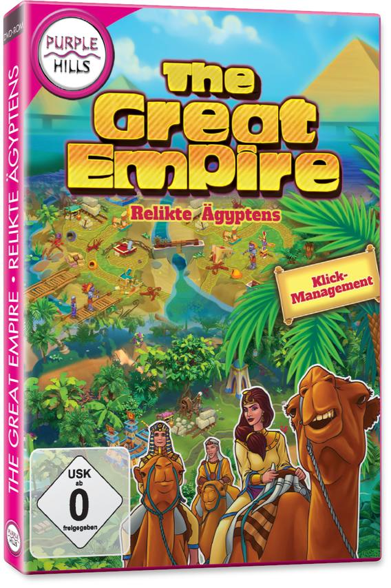 DVD-Hülle für „The Great Empire“ mit Karte und Charakteren.