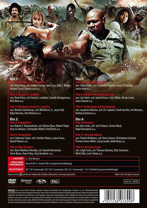 DVD-Hülle mit Filmtitel und Besetzungsliste. Zombie-Film mit dunklem Hintergrund.