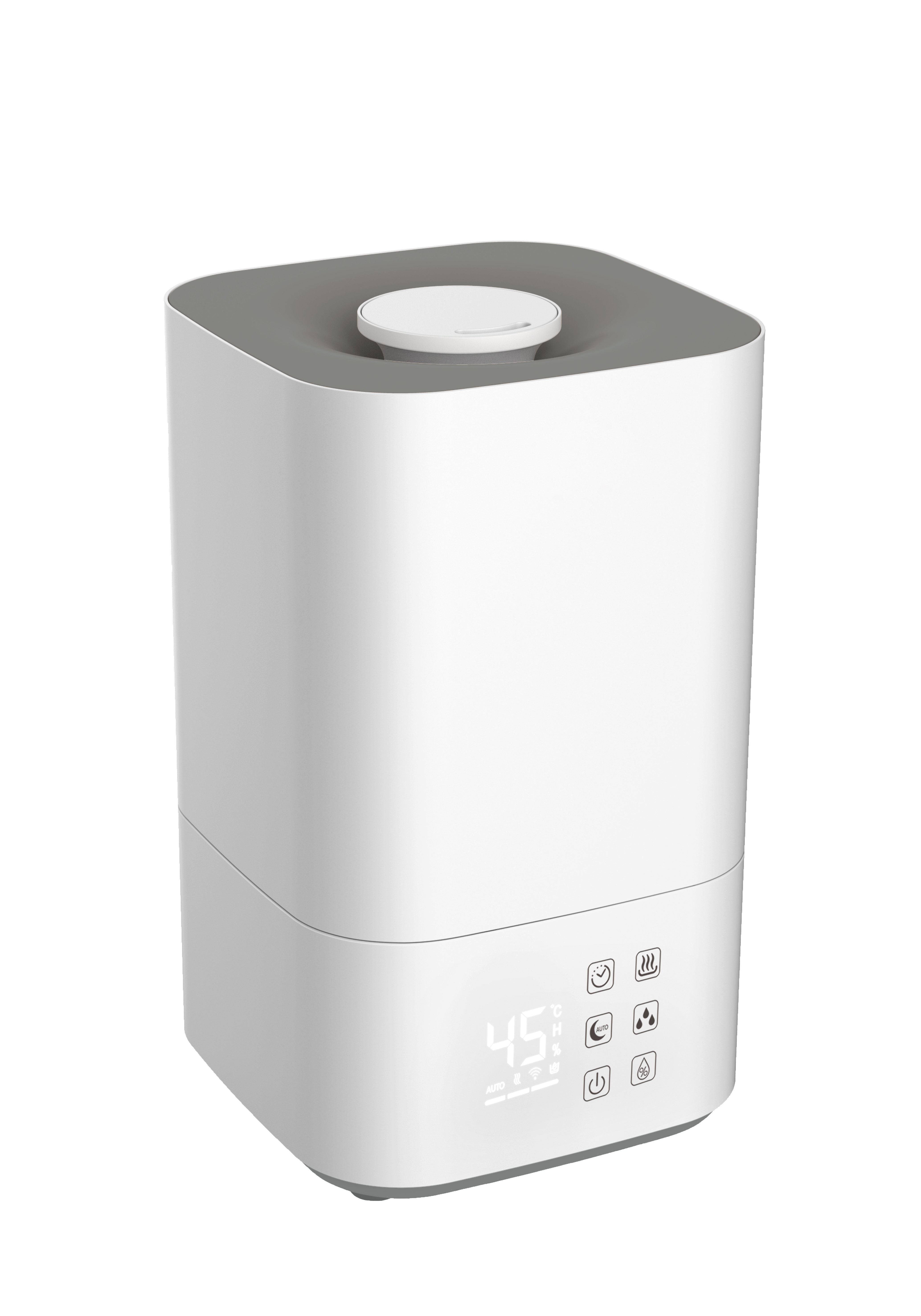 Luftbefeuchter 50 Watt, Weiß/Grau m²) (105 BCLB705IKHF01 SHE Raumgröße: