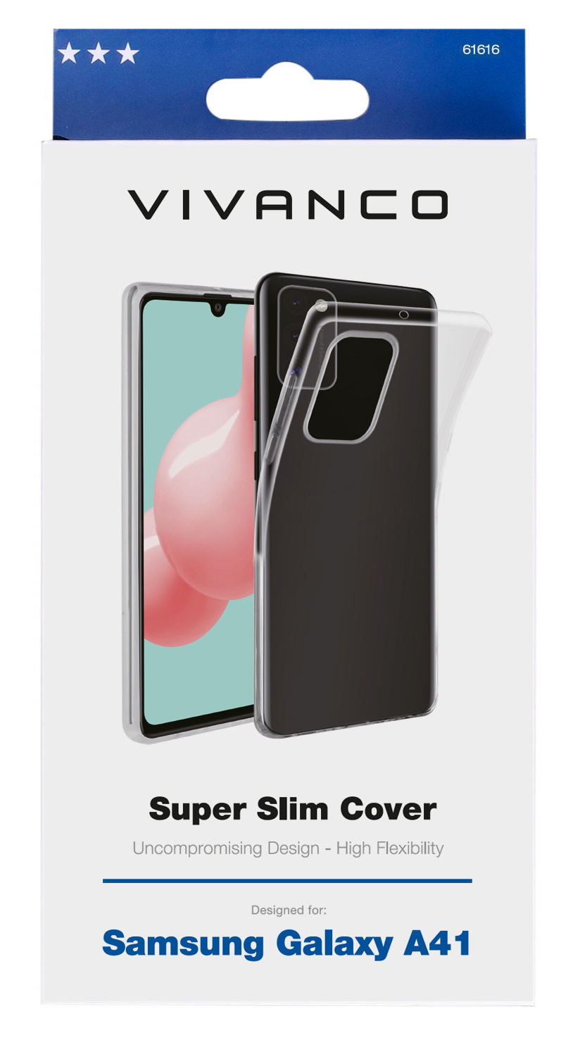 VIVANCO Super Slim, Backcover, Transparent Samsung, A41, Galaxy