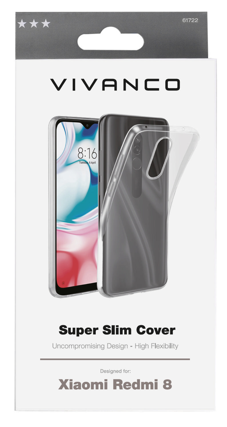 VIVANCO Super Slim, Xiaomi, Transparent Backcover, 8, Redmi