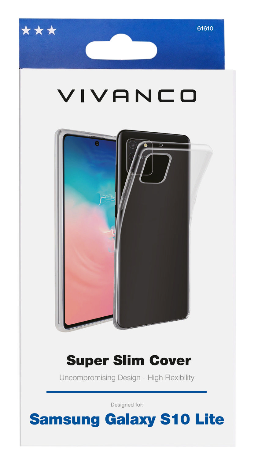 Transparent Lite, VIVANCO Slim, Backcover, Samsung, S10 Super Galaxy