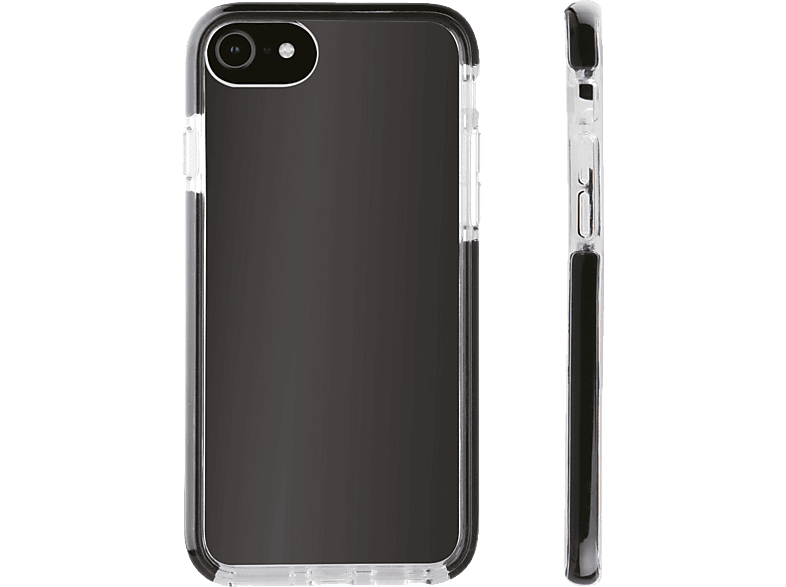 VIVANCO Rock Solid, Backcover, Apple, 6s, iPhone iPhone 7, 8, SE iPhone (2020), iPhone Transparent/Schwarz