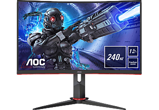 AOC C32G2ZE 32 Zoll Full-HD Gaming Monitor mit Low-Input Lag, G-menu, 6 Games mode, 240 Hz, 1 ms und AMD FreeSync Premium (1 ms Reaktionszeit, 240 Hz)