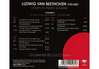 Giovanni Bellucci - Beethoven:Complete Piano Sonatas Vol.2  - (CD)