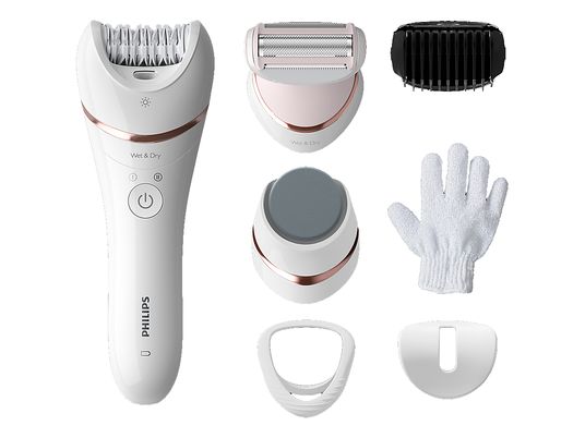 PHILIPS BRE730/10 Seies 8000 Wet & Dry - Epilierer (Weiss)