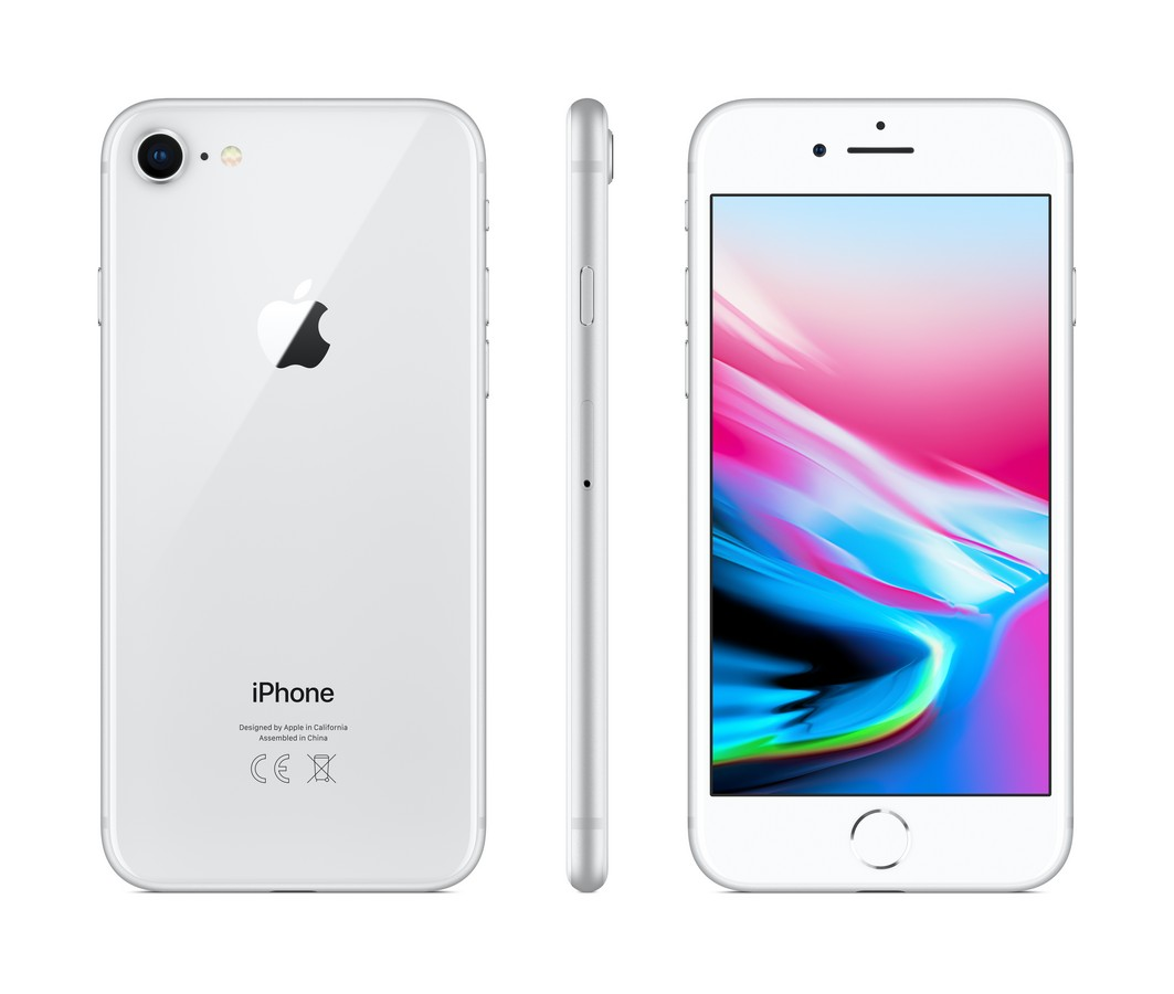 Apple iPhone 8, Plata, 128 GB, 2 GB RAM, 4.7" Retina HD, Chip A11 Bionic, iOS