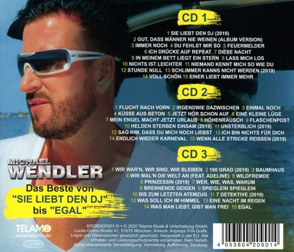 CD-Cover mit Mann und Titelliste, betitelt 'Das Beste von...'