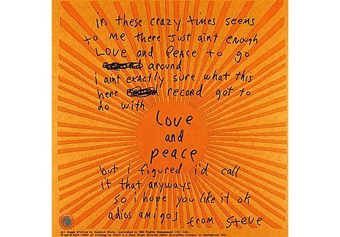 Seasick Steve - Love & Peace LP