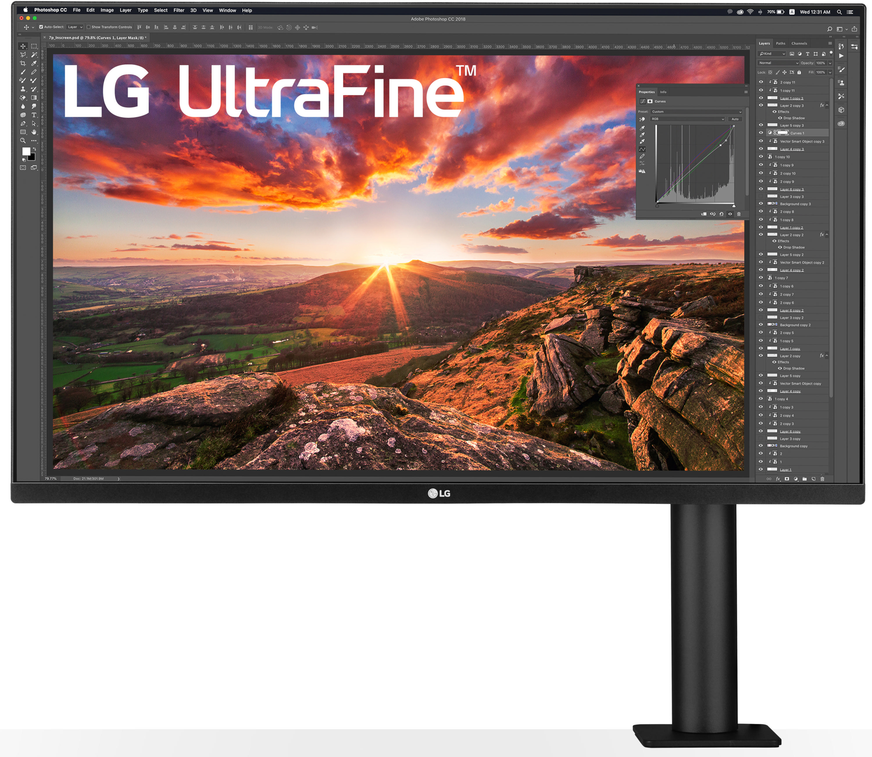 LG 32UN880-B UltraFine™ 31,5 Zoll  UHD 4K  Monitor  5 ms Reaktionszeit  