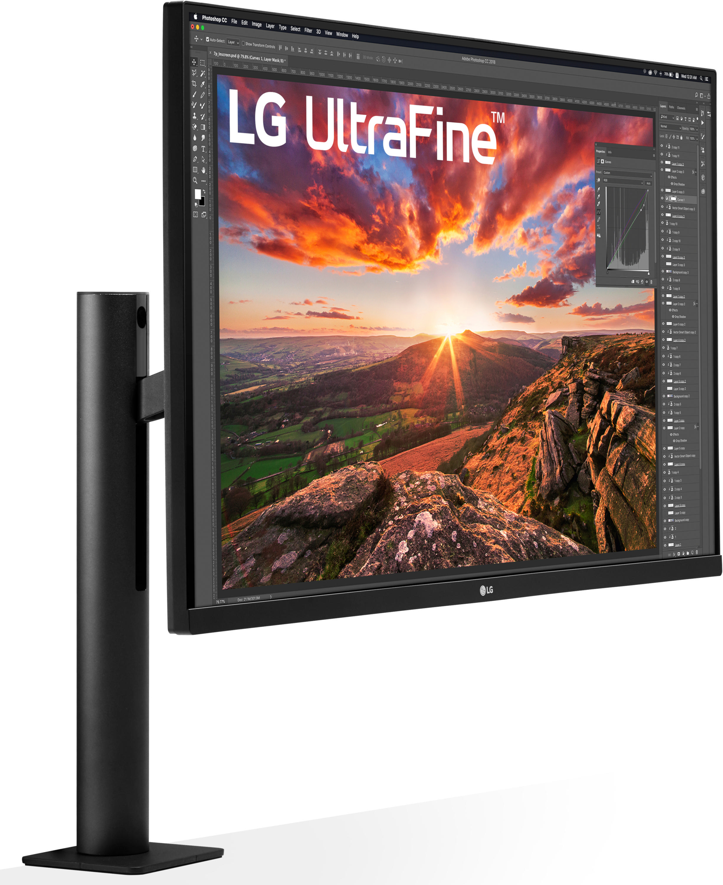 LG 32UN880-B UltraFine™ 31,5 Zoll  UHD 4K  Monitor  5 ms Reaktionszeit  