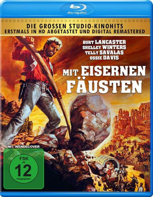 Blu-ray-Disc-Cover mit einer Filmszene eines Mannes und eines Felsens. Text auf Deutsch.