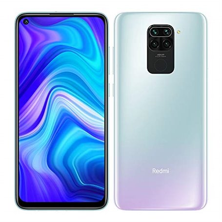 Móvil - Xiaomi Redmi Note 9, Blanco, 128 GB, 4 GB, 6.53" Full HD+, Helio G85, 5020 mAh, Android