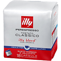ILLY Kaffeekapsel Iperespresso Lungo Classico (18 Stk., Kompatibles System: Illy Iperespresso)