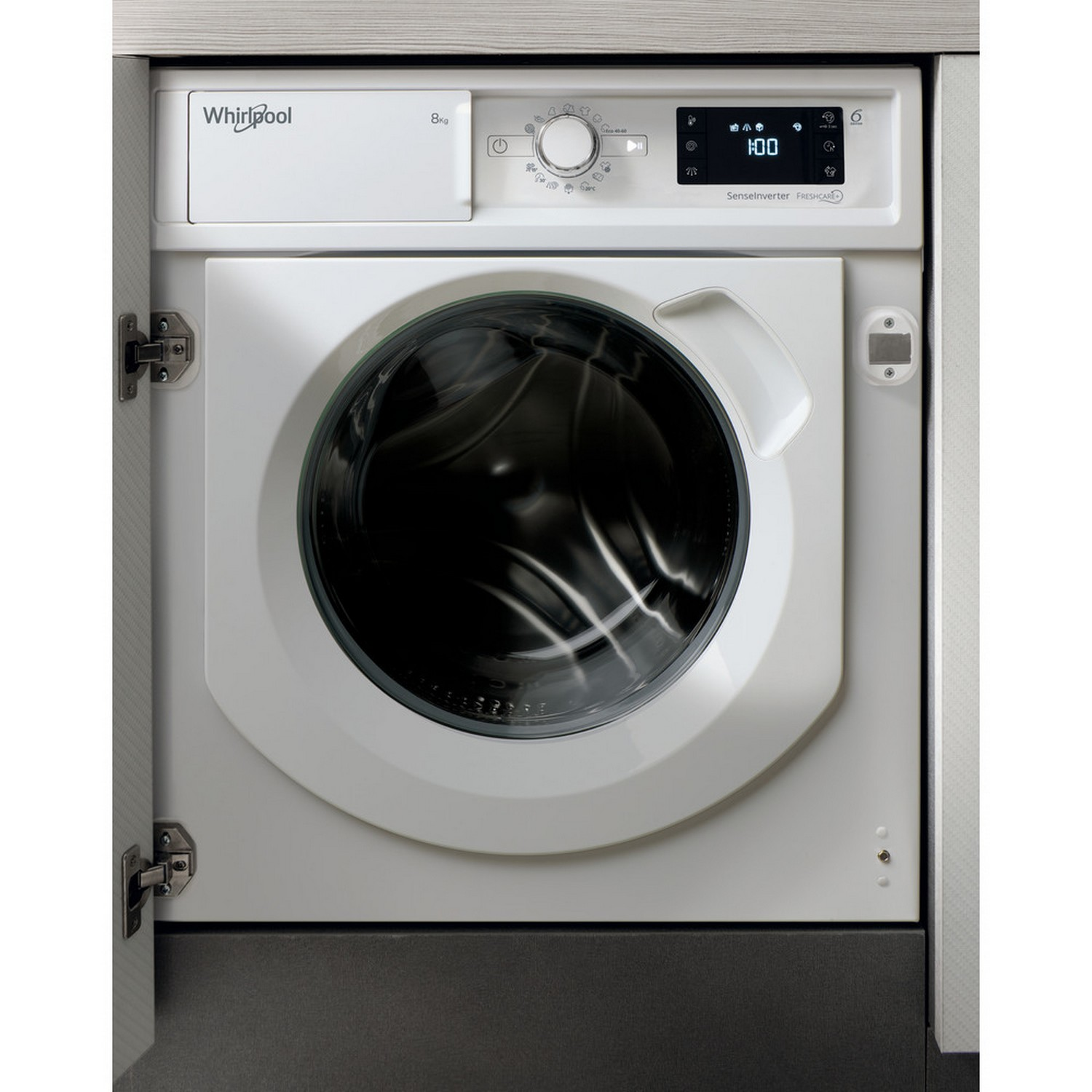 Lavadora carga frontal - Whirlpool BI WMWG 81484E EU, 8kg, 1400rpm, 9 programas, SoftMove, Eltek, Blanco