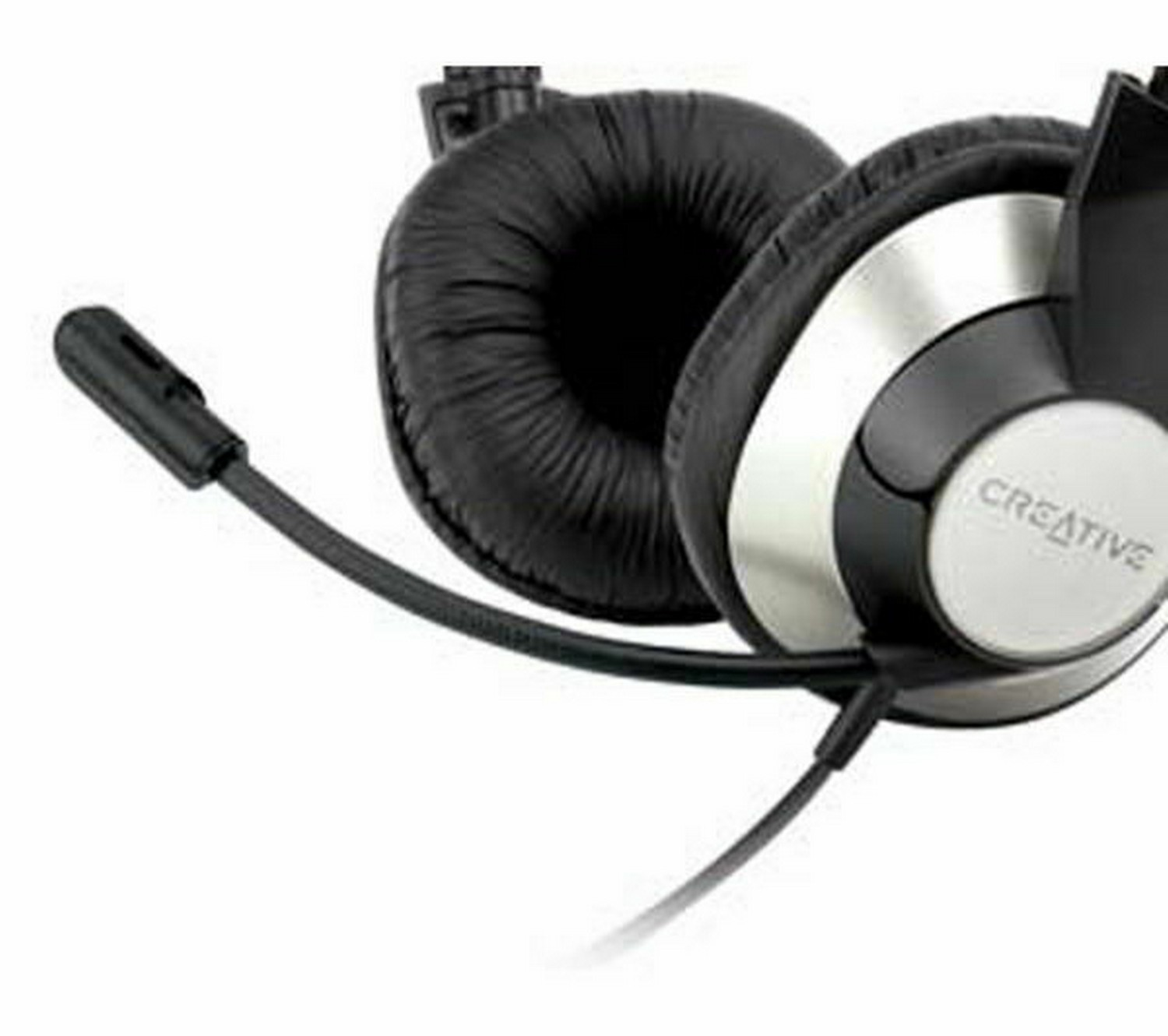 Auriculares con cable - Creative HS-720, Micrófono, Cancelación de ruido, USB, Para PC, Negro