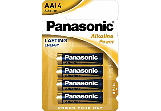 PANASONIC Alkaline Power AA ceruza 1.5V alkáli/tartós elemcsomag 4db (LR6APB-4BP)