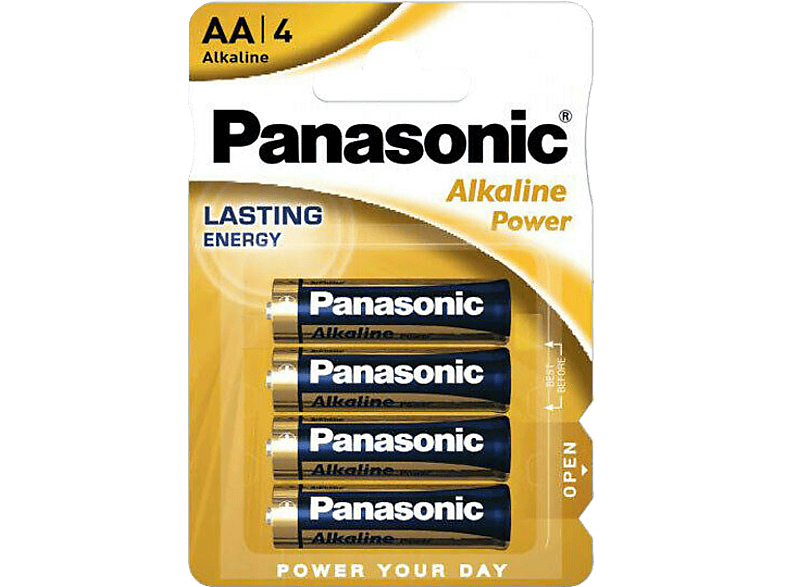 PANASONIC Alkaline Power AA ceruza 1.5V alkáli/tartós elemcsomag 4db (LR6APB-4BP)