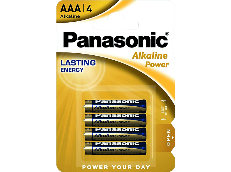 PANASONIC Alkaline Power AAA mikro 1.5V alkáli/tartós elemcsomag 4db (LR03APB-4BP)