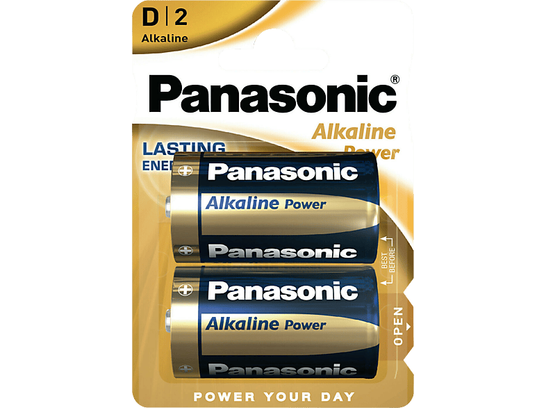 PANASONIC Alkaline Power D góliát 1.5V alkáli/tartós elemcsomag 2db (LR20APB-2BP)