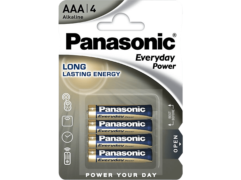 PANASONIC Everyday Power AAA mikro 1.5V szupertartós alkáli elemcsomag 4db (LR03EPS-4BP)