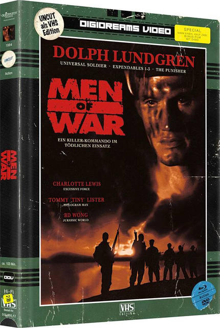 Men of War - Limited Mediabook VHS Edition/Uncut (+ DVD: Men of War) (+ Bonus: Sabotage DVD und Blu-ray)  Blu-ray + DVD