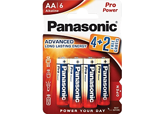 PANASONIC Pro Power AA ceruza 1.5V szupertartós alkáli elemcsomag 6db (LR6PPG/6BP 4+2F)